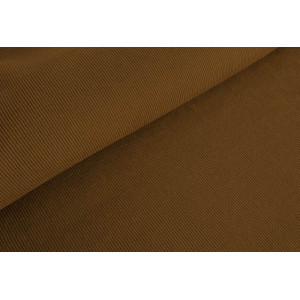 10cm Bündchen Schlauch (100 cm Umfang) kräftiger Feinripp BRAUN (Grundpreis €14,00/m)